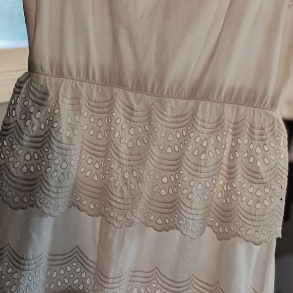 Women's 1950's Vintage white cotton lined lace dress xs/s EUC - Picture 14 of 16